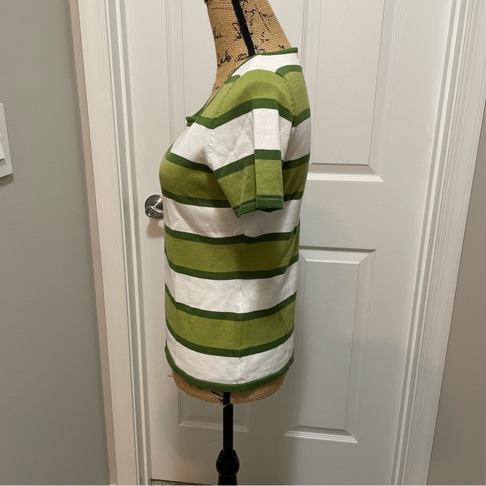 Square Neck Striped Tee - Picture 3 of 7
